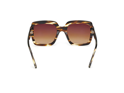 Coloured Havana Female Sunglasses Tom Ford 889214605016
