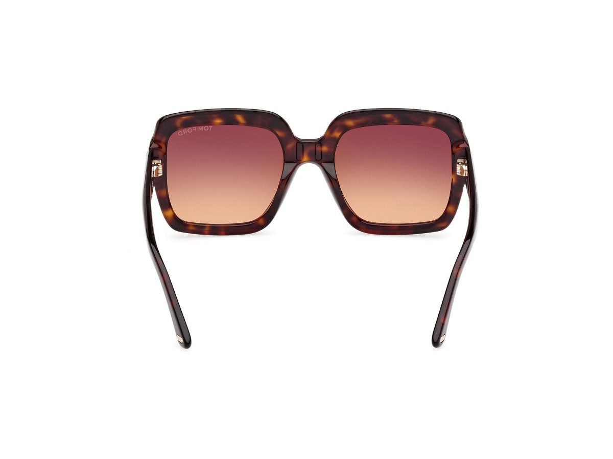 Dark Havana Gradient Brown Female Sunglasses Tom Ford 889214469236