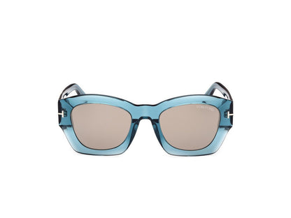 Shiny Blue Female Sunglasses Tom Ford 889214469281
