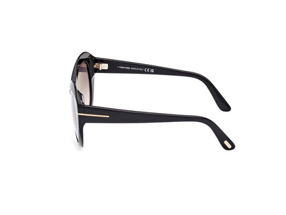Shiny Black Female Sunglasses Tom Ford 889214469298