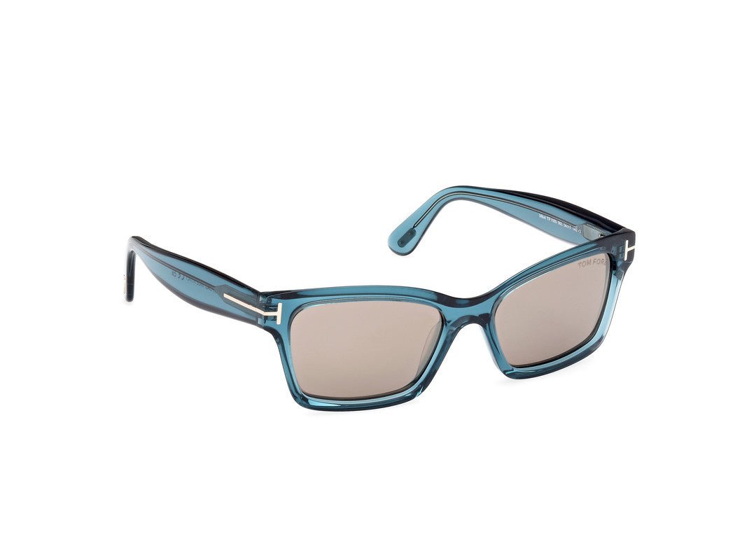 Shiny Turquoise Female Sunglasses Tom Ford 889214469373
