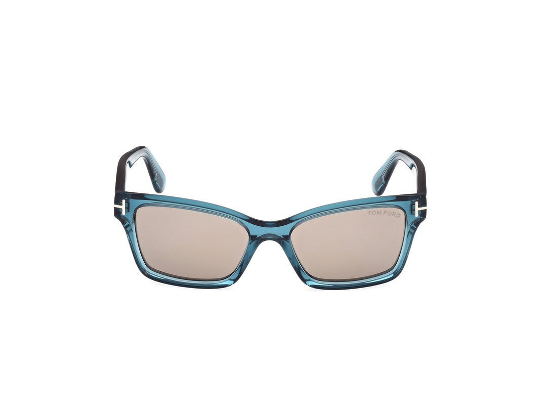 Shiny Turquoise Female Sunglasses Tom Ford 889214469373