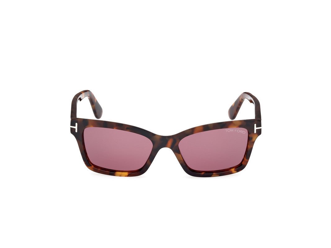Dark Havana Female Sunglasses Tom Ford 889214469366