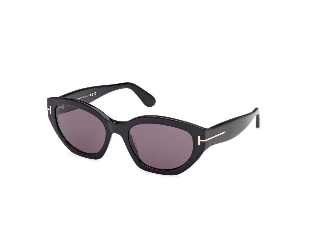 Shiny Black Female Sunglasses Tom Ford 889214469380