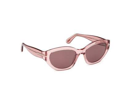 Shiny Light Pink Female Sunglasses Tom Ford 889214469427