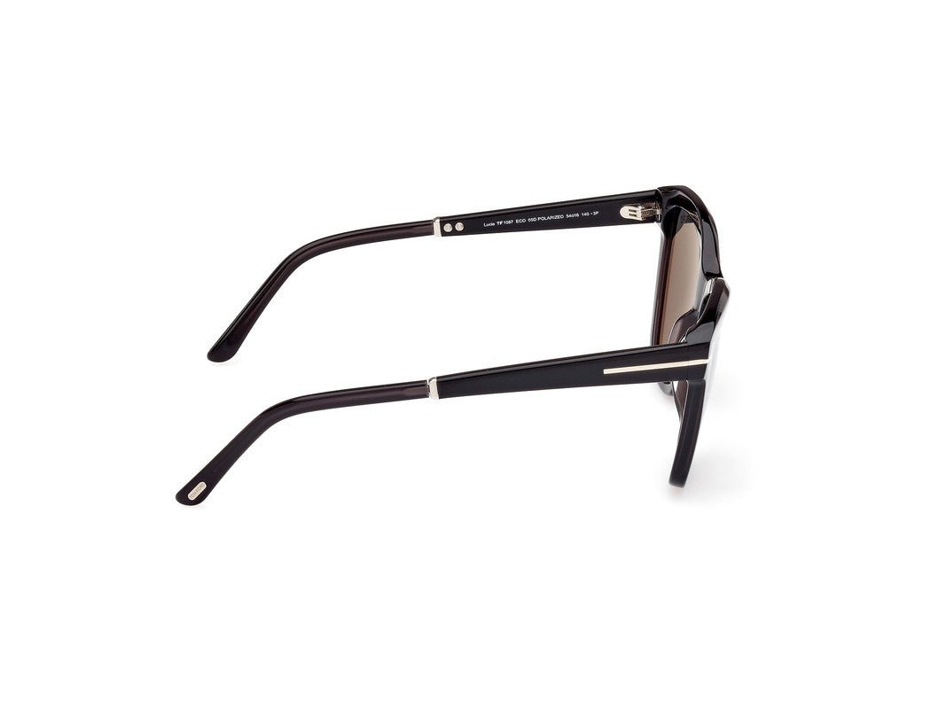 Shiny Grey Female Sunglasses Tom Ford 889214469434