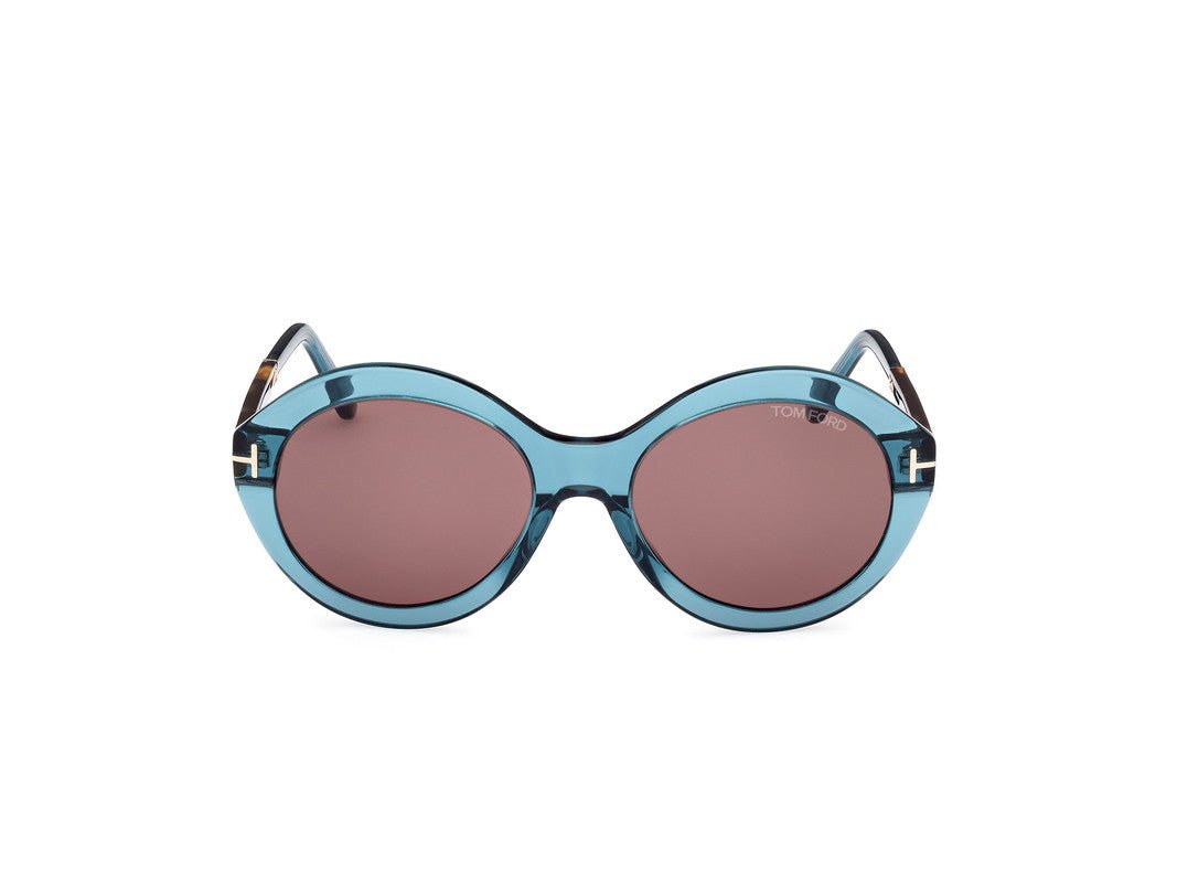 Shiny Turquoise Female Sunglasses Tom Ford 889214469519