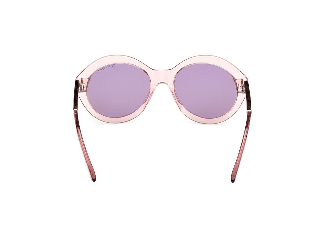 Shiny Light Pink Female Sunglasses Tom Ford 889214469502