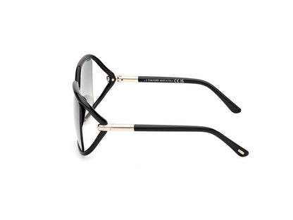 Shiny Black Female Sunglasses Tom Ford 889214469533