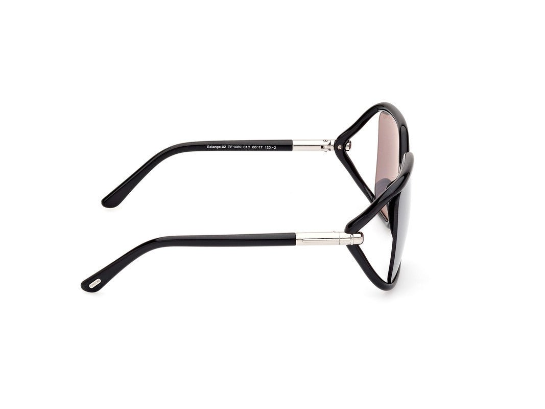 Shiny Black Female Sunglasses Tom Ford 889214469526