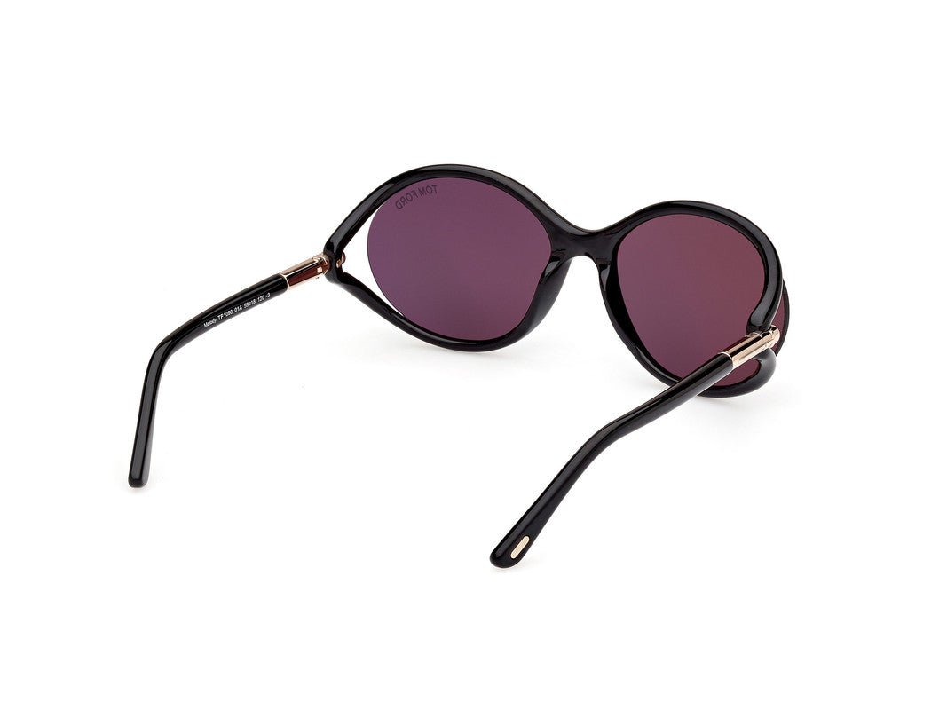 Shiny Black Female Sunglasses Tom Ford 889214469564