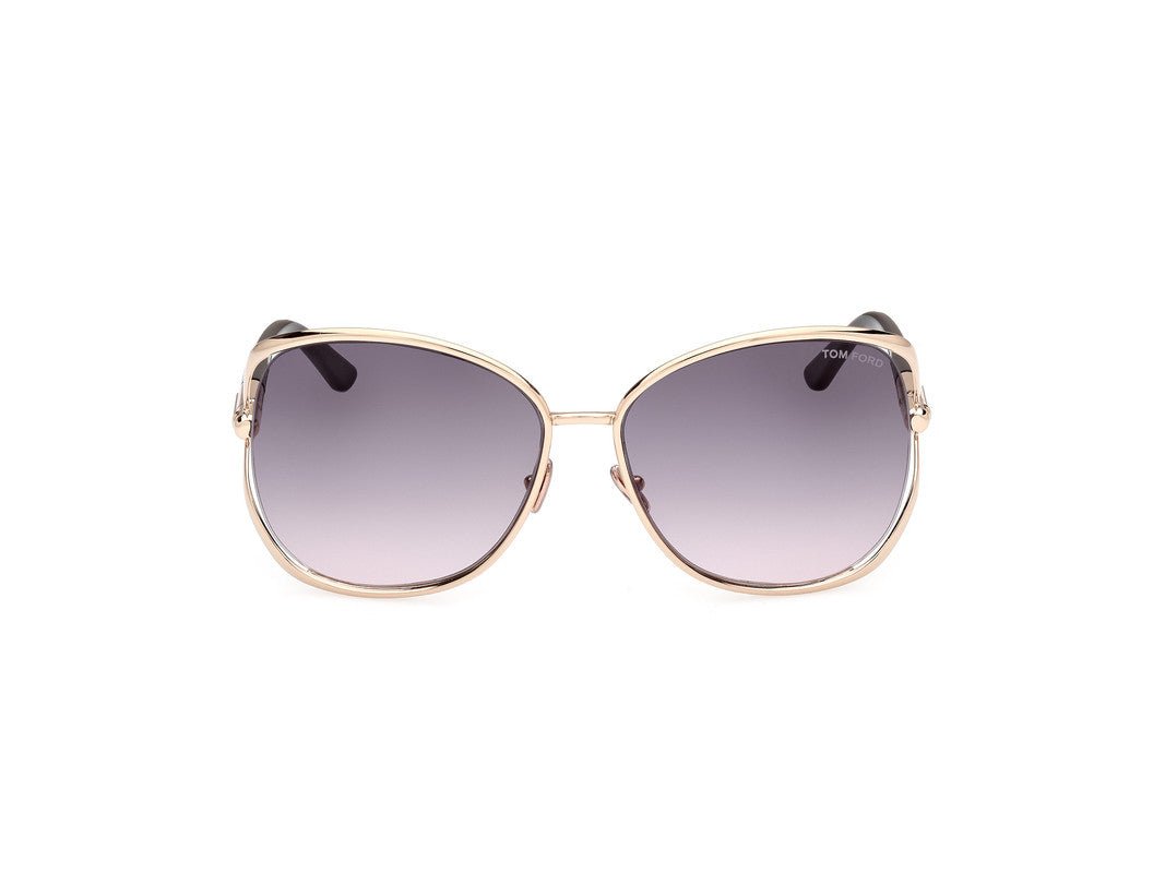 Shiny Deep Gold Female Sunglasses Tom Ford 889214469601