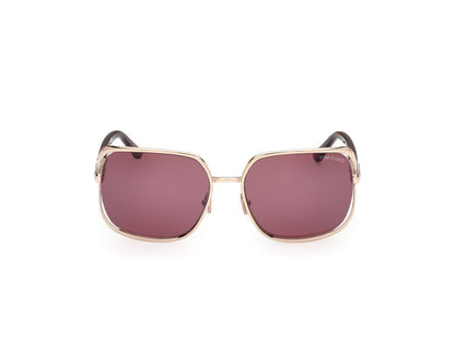 Shiny Pale Gold Female Sunglasses Tom Ford 889214469649