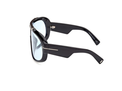 Shiny Black Female Sunglasses Tom Ford 889214474834