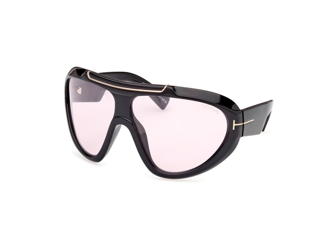 Shiny Black Male Sunglasses Tom Ford 889214474452