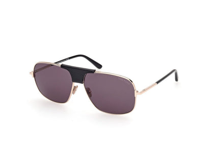 Shiny Rose Gold Male Sunglasses Tom Ford 889214477453