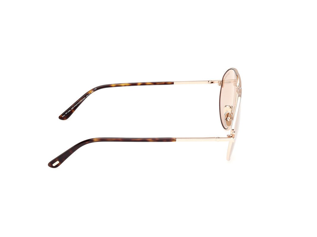 Shiny Rose Gold Male Sunglasses Tom Ford 889214477460