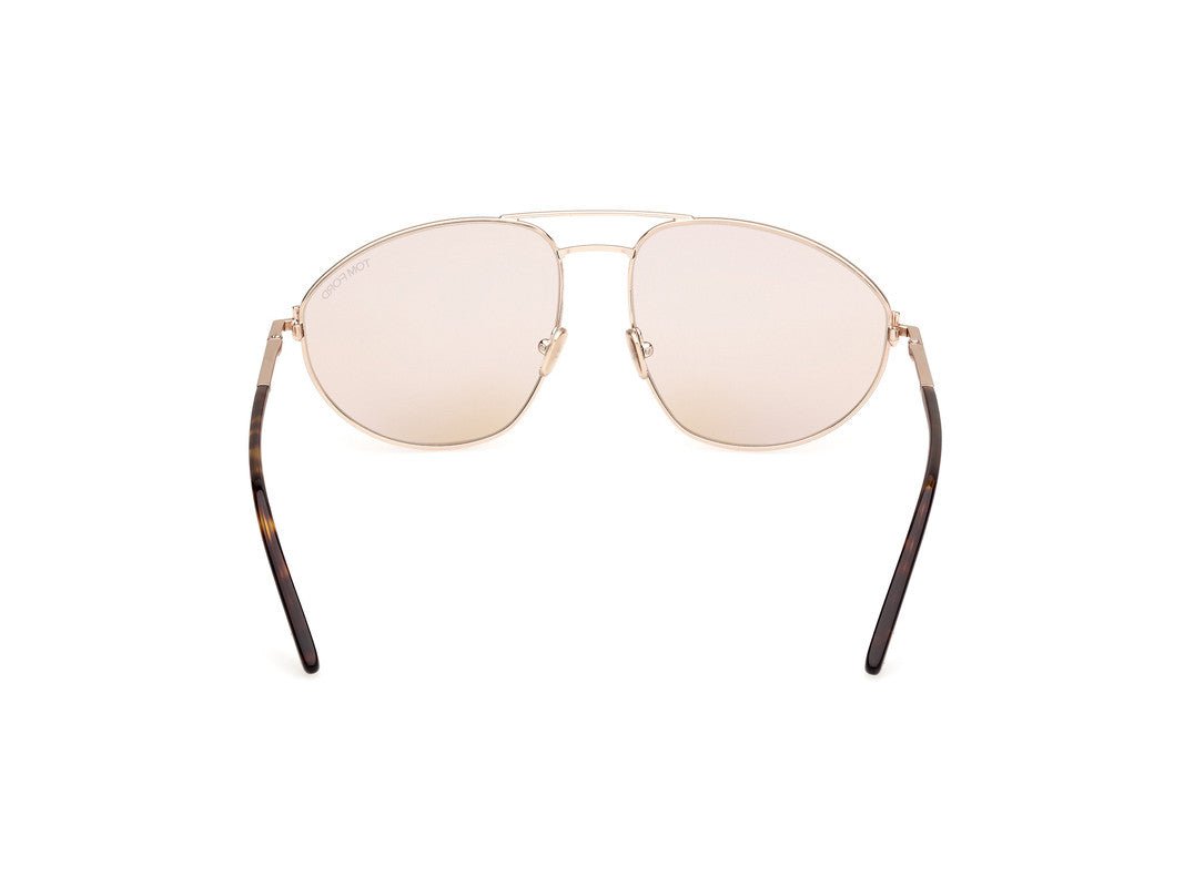 Shiny Rose Gold Male Sunglasses Tom Ford 889214477460