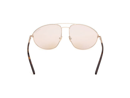 Shiny Rose Gold Male Sunglasses Tom Ford 889214477460