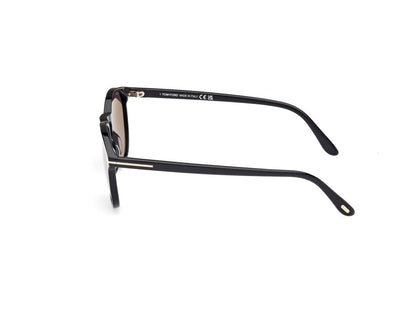 Shiny Black Gradient Smoke Male Sunglasses Tom Ford 889214477903