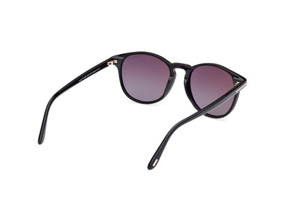 Shiny Black Gradient Smoke Male Sunglasses Tom Ford 889214477903