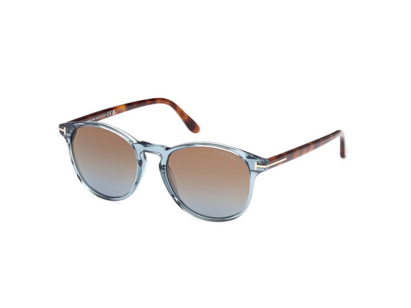 Shiny Blue Male Sunglasses Tom Ford 889214477941