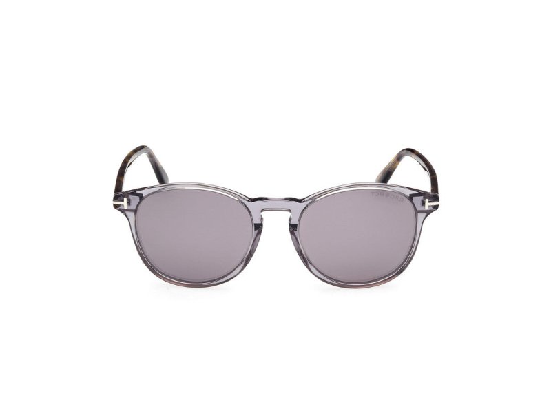 Shiny Grey Male Sunglasses Tom Ford 889214477910