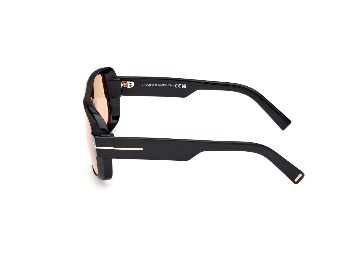 Shiny Black Male Sunglasses Tom Ford 889214479617