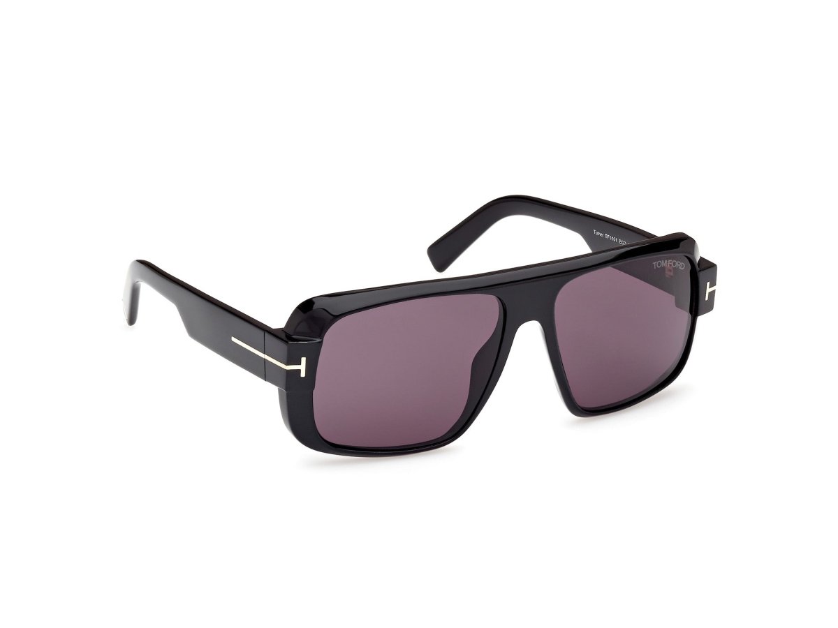 Shiny Black Male Sunglasses Tom Ford 889214479600
