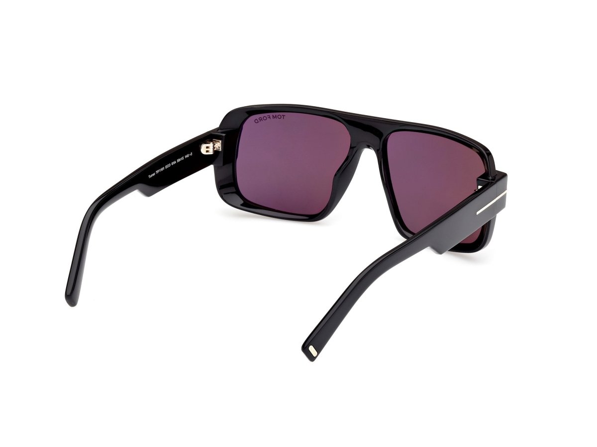 Shiny Black Male Sunglasses Tom Ford 889214479600