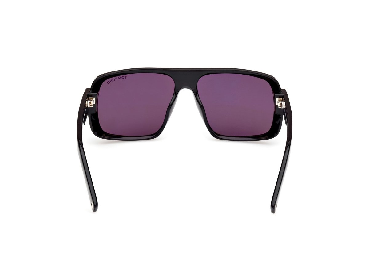 Shiny Black Male Sunglasses Tom Ford 889214479600