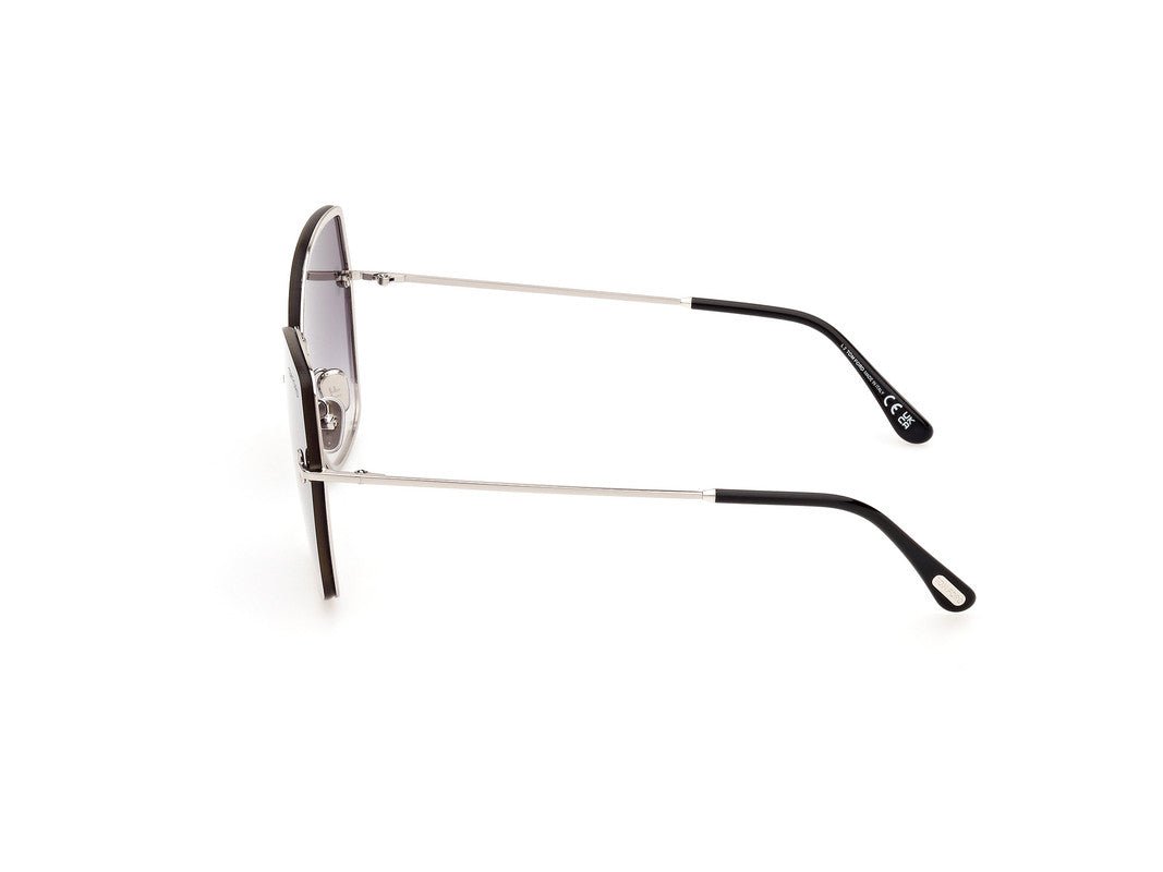 Shiny Palladium Female Sunglasses Tom Ford 889214479785