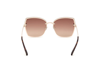 Shiny Rose Gold Female Sunglasses Tom Ford 889214479822