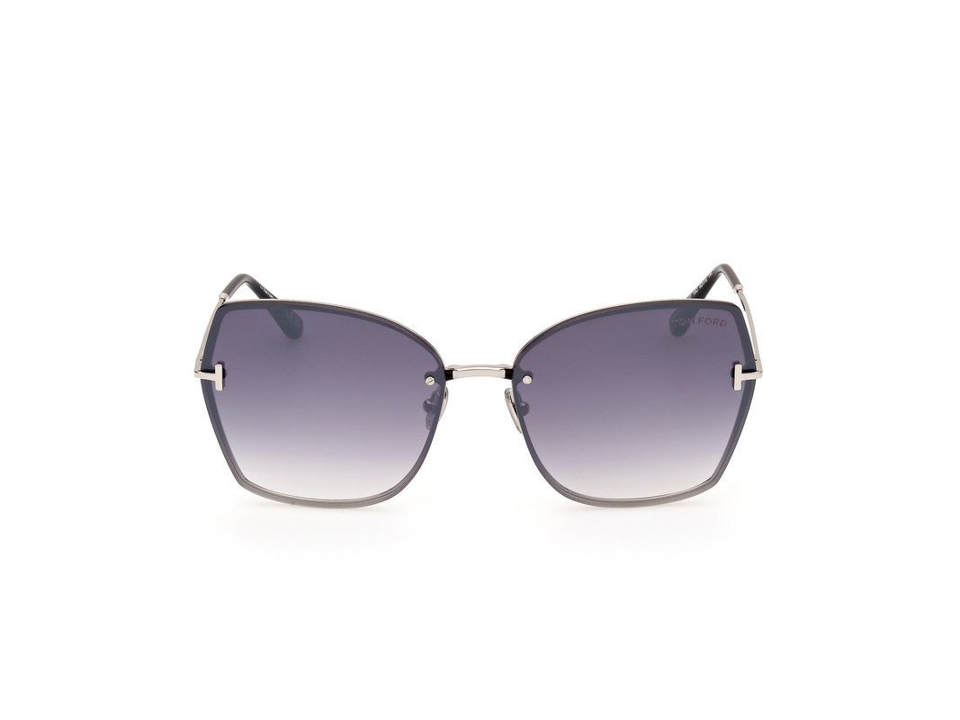 Shiny Palladium Female Sunglasses Tom Ford 889214479815