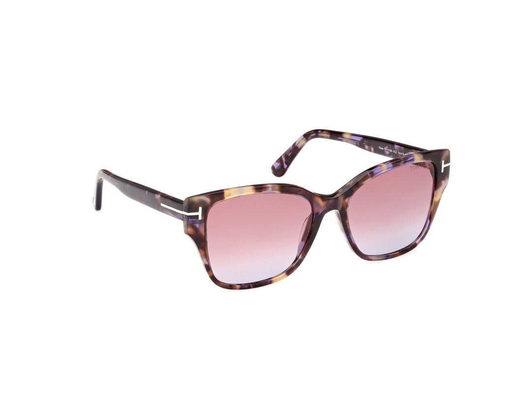 Coloured Havana Female Sunglasses Tom Ford 889214477606