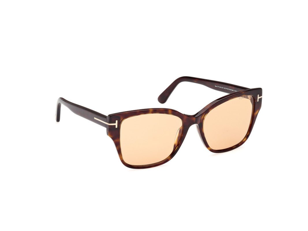 Dark Havana Female Sunglasses Tom Ford 889214477583