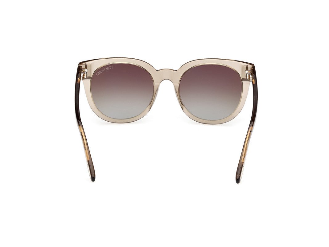 Shiny Light Brown Female Sunglasses Tom Ford 889214477620
