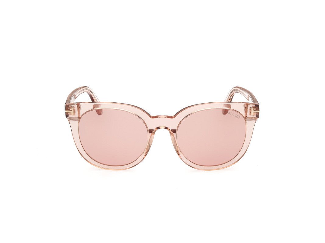 Shiny Light Pink Female Sunglasses Tom Ford 889214477668