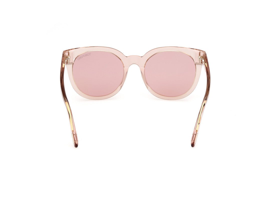 Shiny Light Pink Female Sunglasses Tom Ford 889214477668