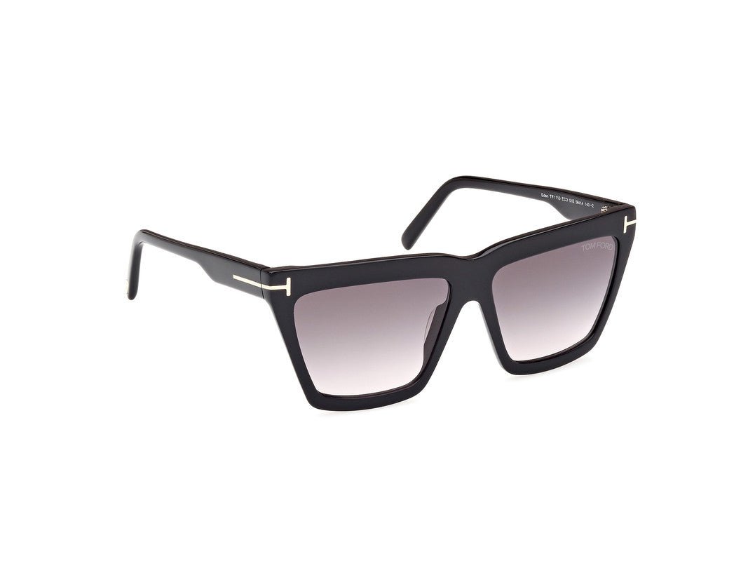 Shiny Black Female Sunglasses Tom Ford 889214477675