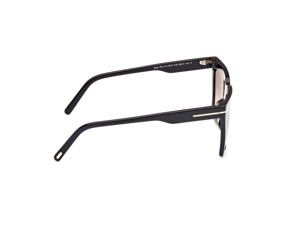 Shiny Black Female Sunglasses Tom Ford 889214477675