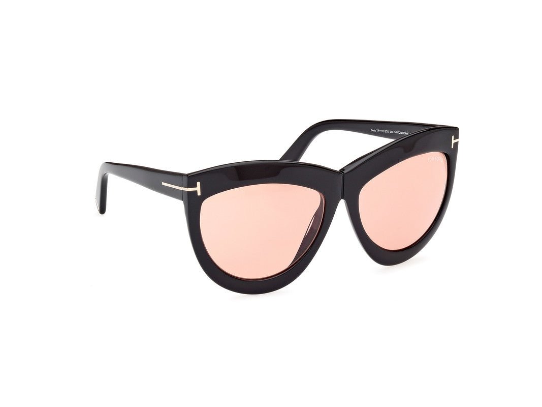 Shiny Black Female Sunglasses Tom Ford 889214479853