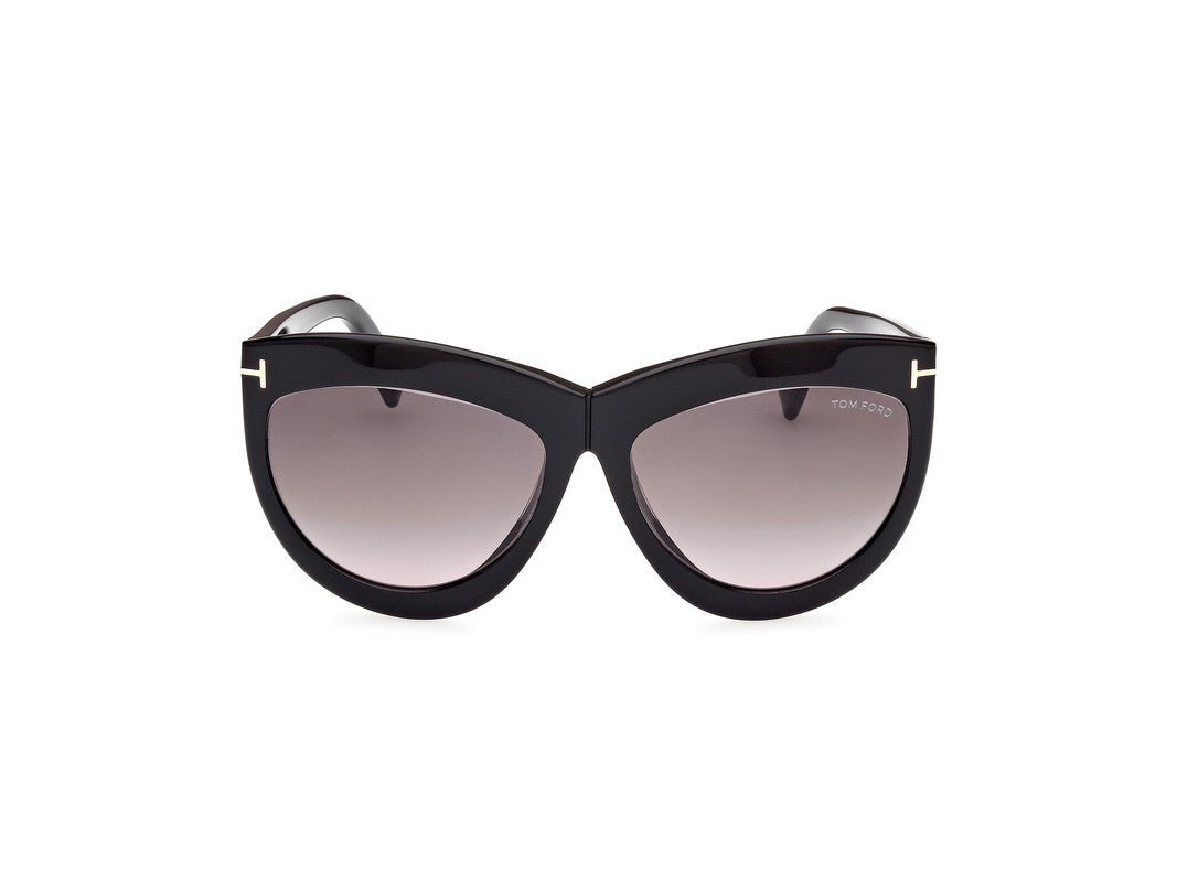 Shiny Black Female Sunglasses Tom Ford 889214479846