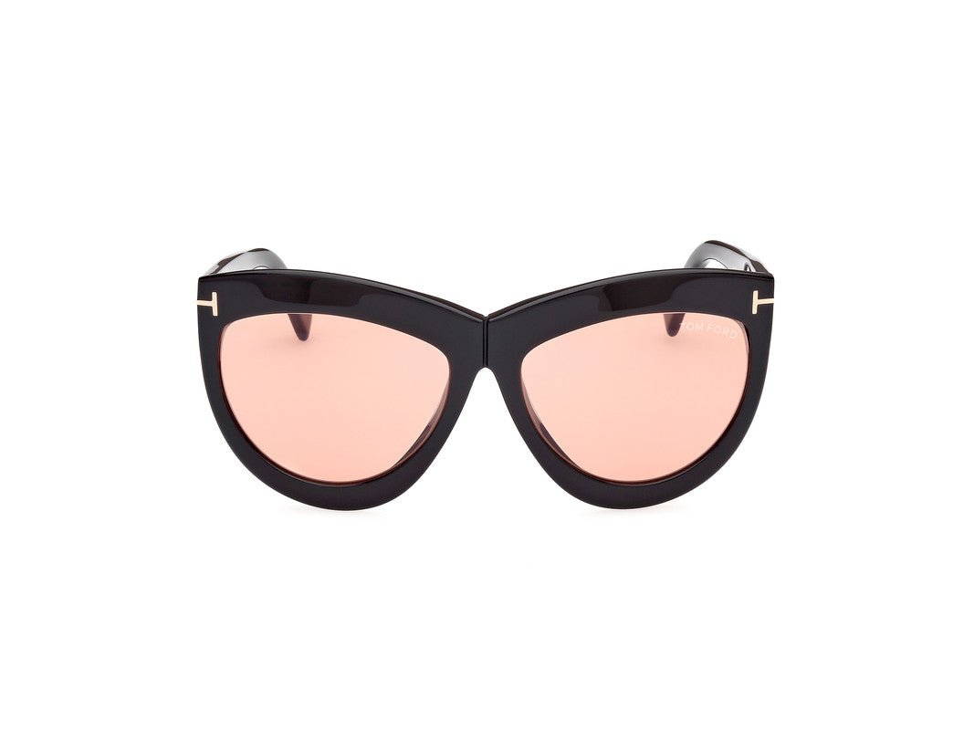 Shiny Black Female Sunglasses Tom Ford 889214479853