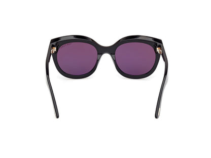 Shiny Black Female Sunglasses Tom Ford 889214479907