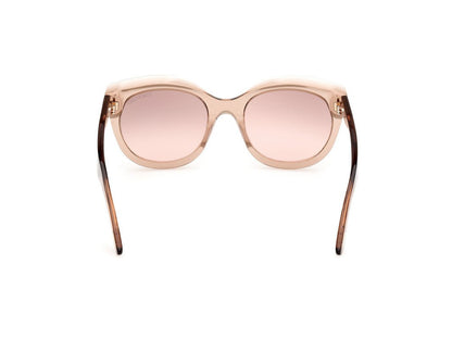 Shiny Light Brown Female Sunglasses Tom Ford 889214479914