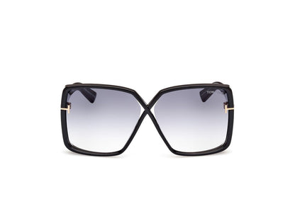 Shiny Black Female Sunglasses Tom Ford 889214477804