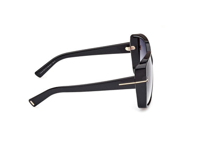 Shiny Black Female Sunglasses Tom Ford 889214477804