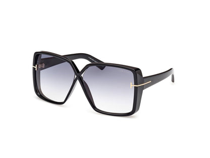 Shiny Black Female Sunglasses Tom Ford 889214477804