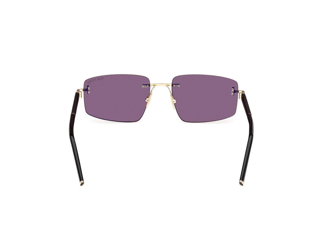 Shiny Deep Gold Male Sunglasses Tom Ford Private Collection 889214496843